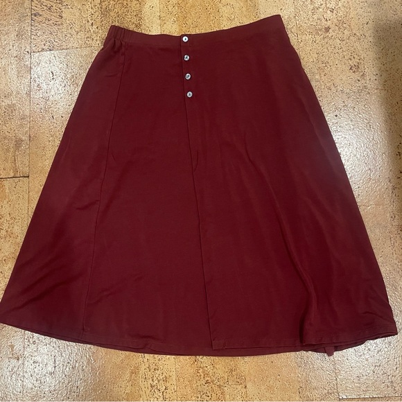 Hill Skirts Hill Pull On Relax Fit Midi Skirt Size L Poshmark